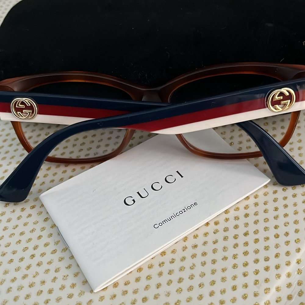 Gucci Tortoise Shell Optical Frames..Made In Ital… - image 2